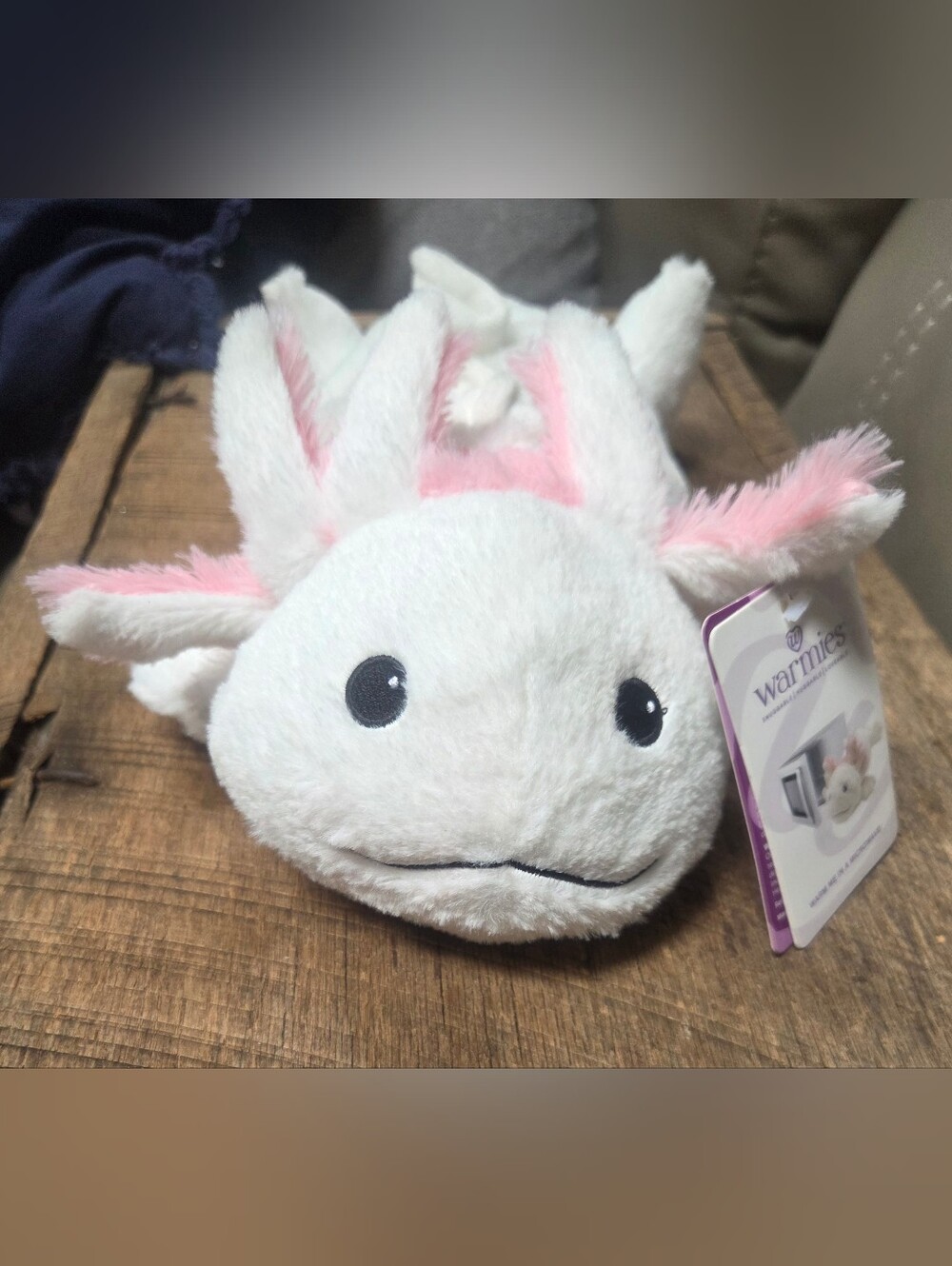 Intelex Warmies Microwavable Weighted Axolotl Plush NWT BIN 1J